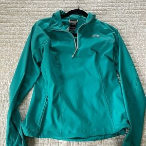 Teal North Face pullover